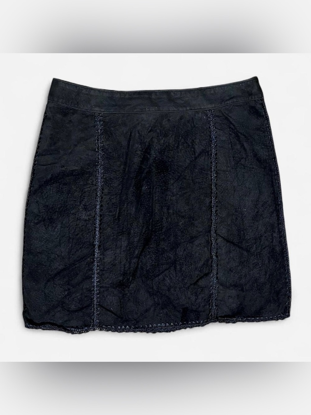 Vtg Cache Suede Skirt